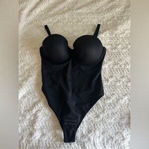 SHAPELLX Shapewear Bodysuit Tummy Control Strapless Faja Body Shaper Thong